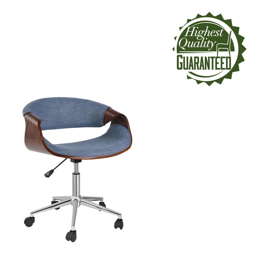 Blue Upholstered Adjustable Office Chair B563