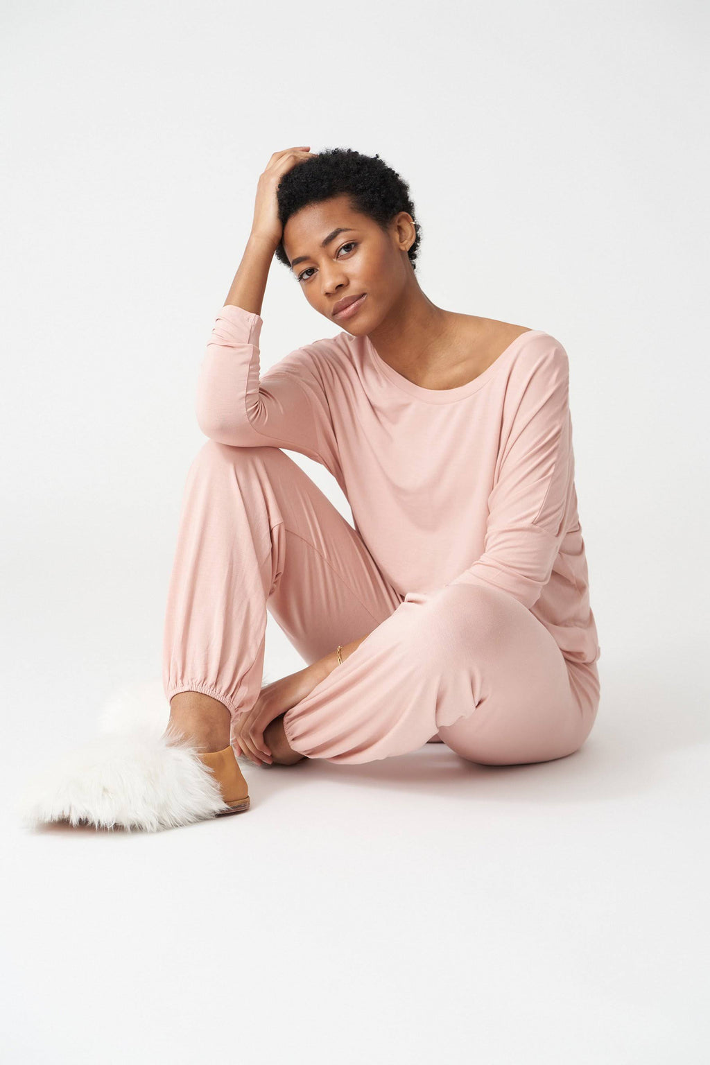 Misty Rose/Ivory Slouchy Set S332901