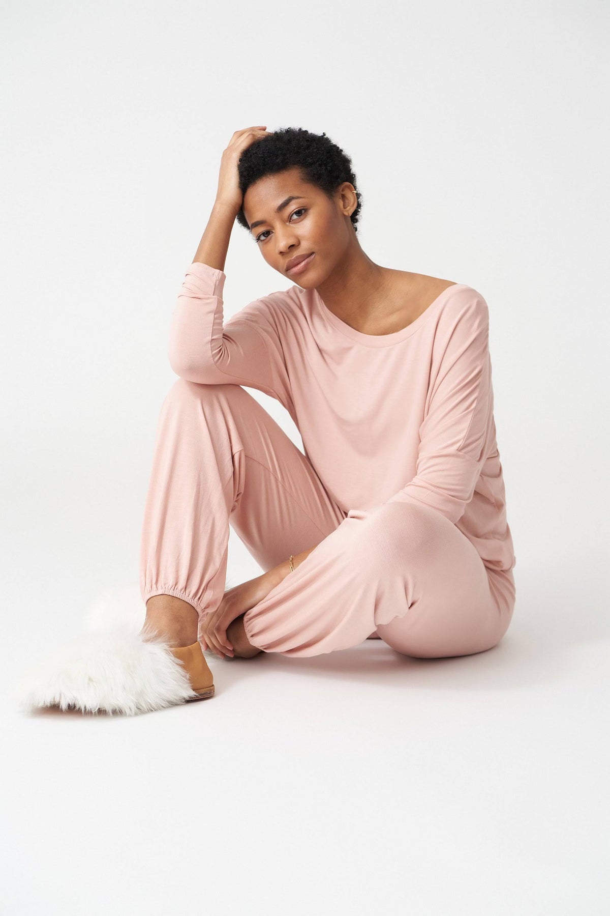 Misty Rose/Ivory Slouchy Set S332901