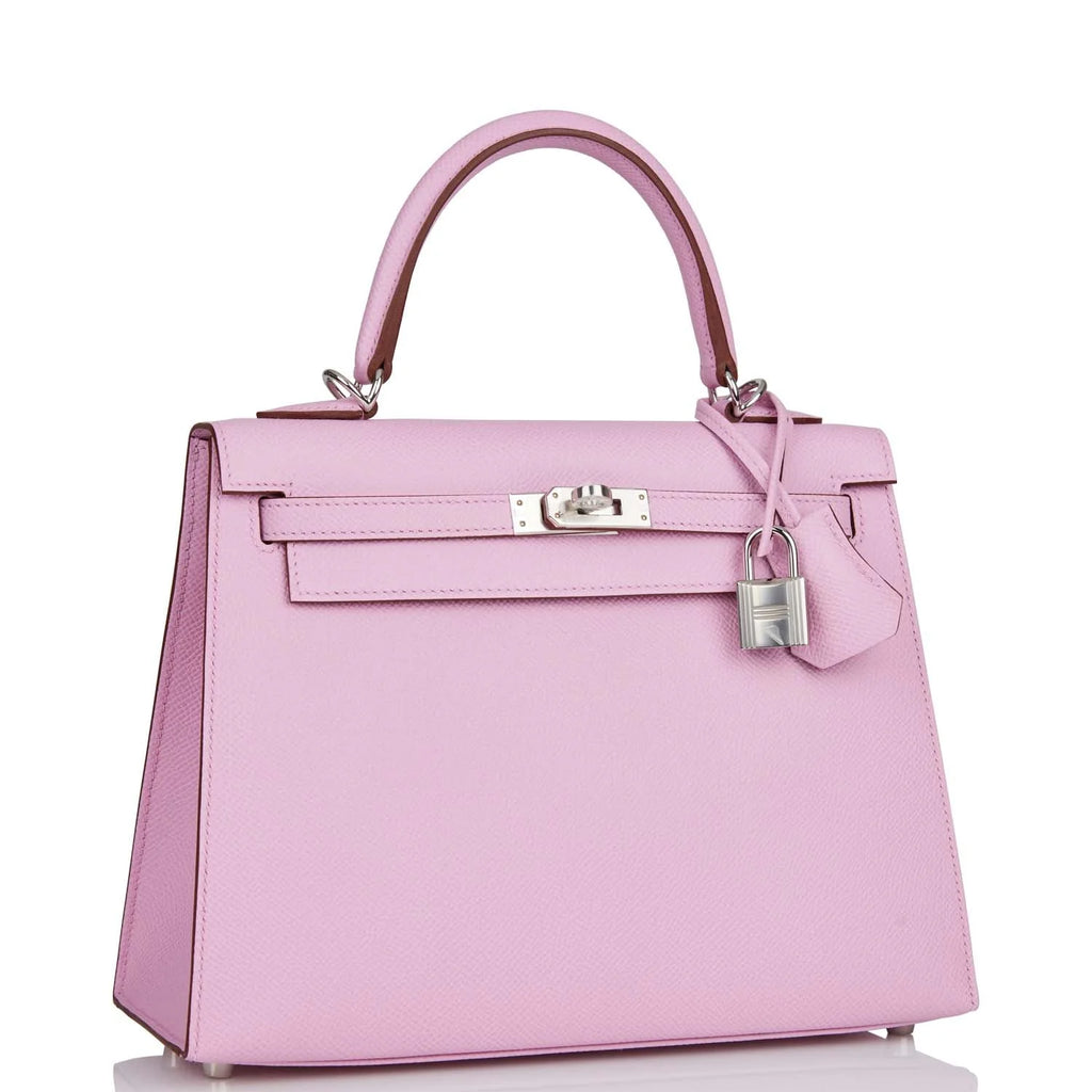 Mauve Sylvestre Epsom Palladium Hardware Kelly Sellier 25 N710