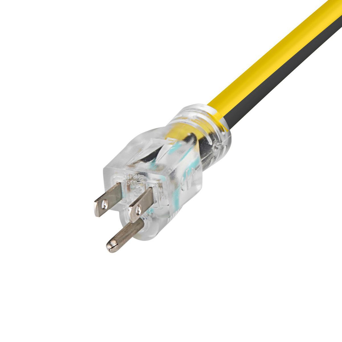 100 ft. 12/3 Gauge Multiple Outlet Extension Cord with Indicator Light, Yellow, Black C501