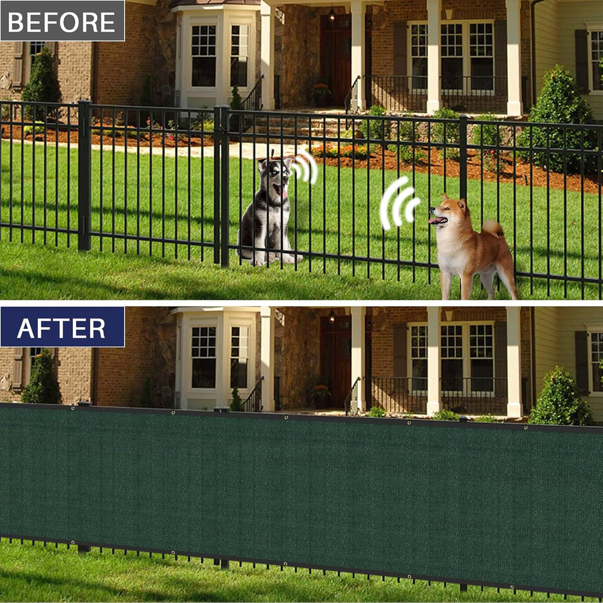 Green Heavy Duty Privacy Fence Screen 5' x 26' I434315