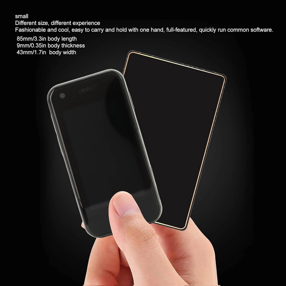 Mini Mobile Phone 2.5 in Cell Phone WiFi GPS 1GB+8GB Quad Core Android Smart Phone R219