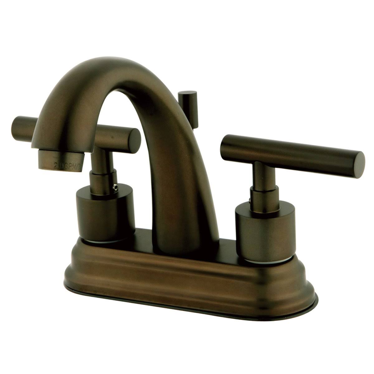 Centerset Lavatory Faucet with Pop-Up, Satin Nickel T210533