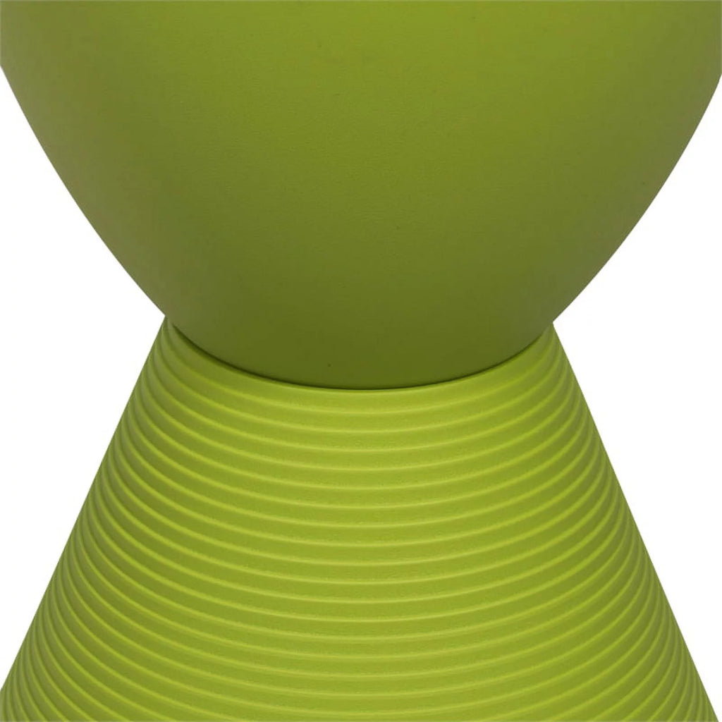 Green Plastic Round End Table Set of 2 P9273