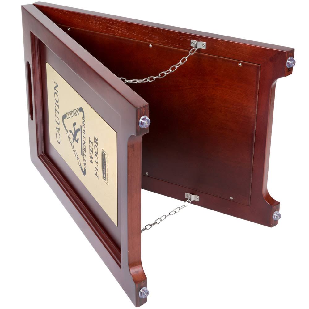 Brown & Brass 2-Sided CAUTION Sign B711190