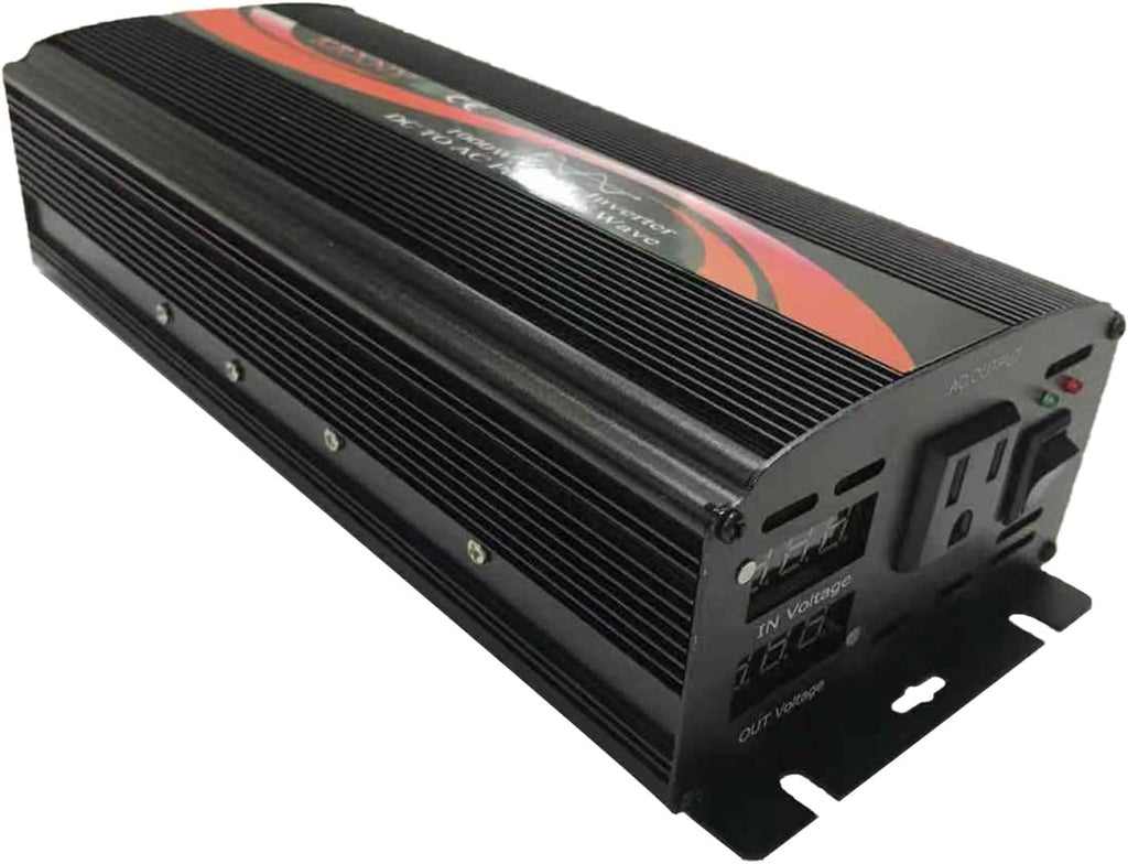 1000W Pure Sine Wave Car Power Inverter 12V DC to 110V AC Y29069