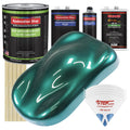 Dark Teal Metallic Low VOC Urethane Basecoat/Clearcoat Car Auto Paint Medium Gallon Kit C85651