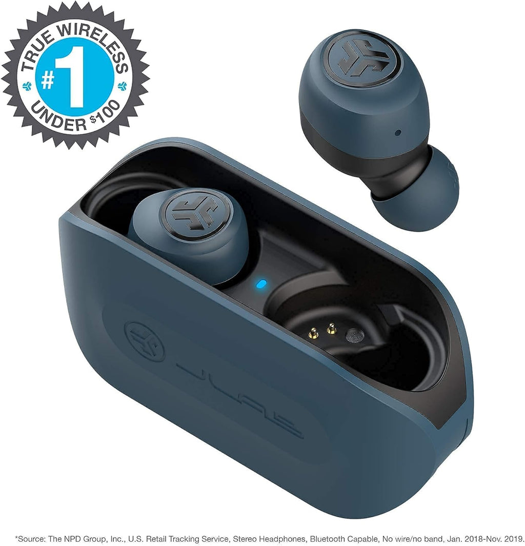 Navy True Wireless Bluetooth Earbuds with Charging Case V5808