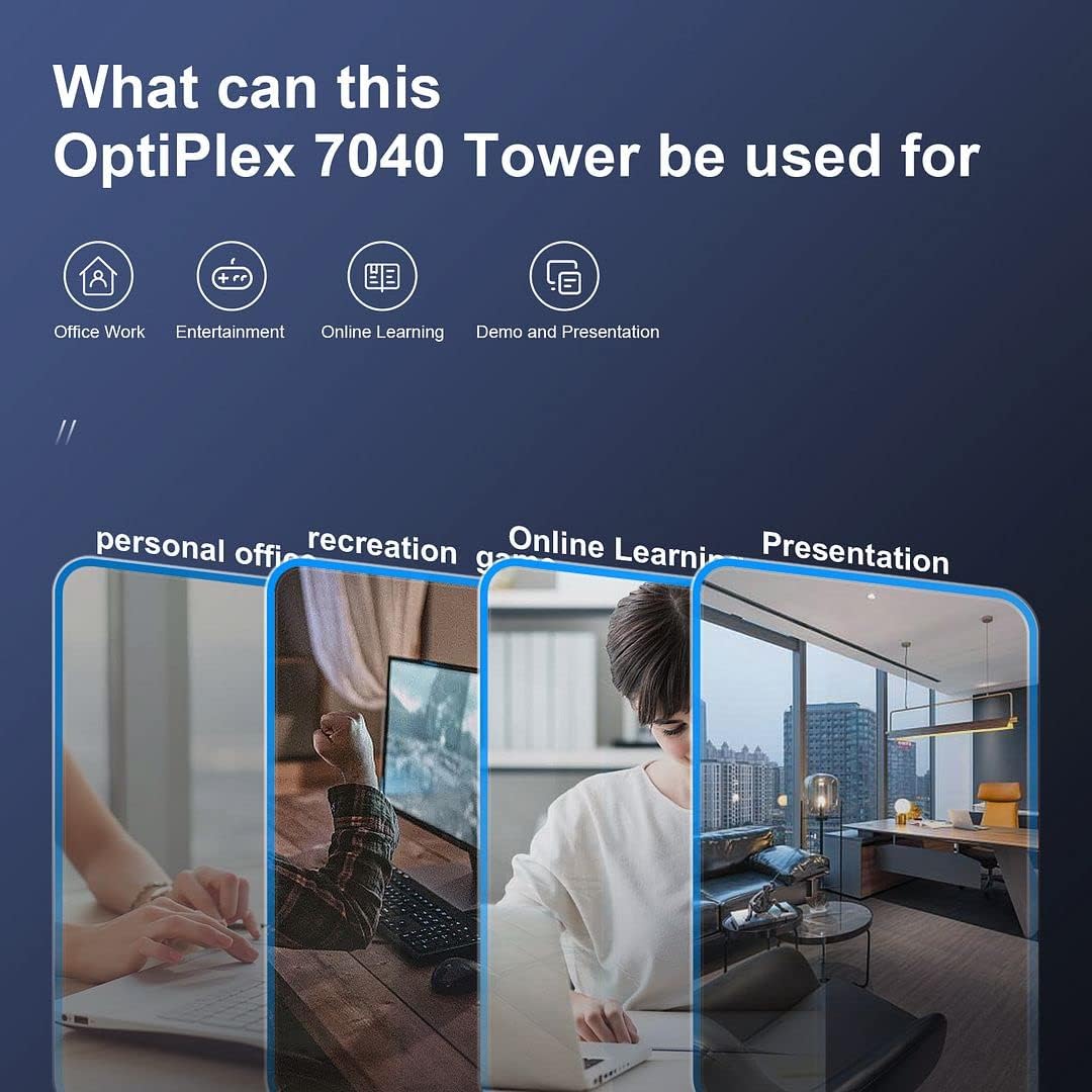PC Tower Desktop Computer, i5 6500 3.20GHz, 16GB DDR4 Ram, 512GB M.2 NVMe SSD, 1TB HDD, Windows 10 Pro V248