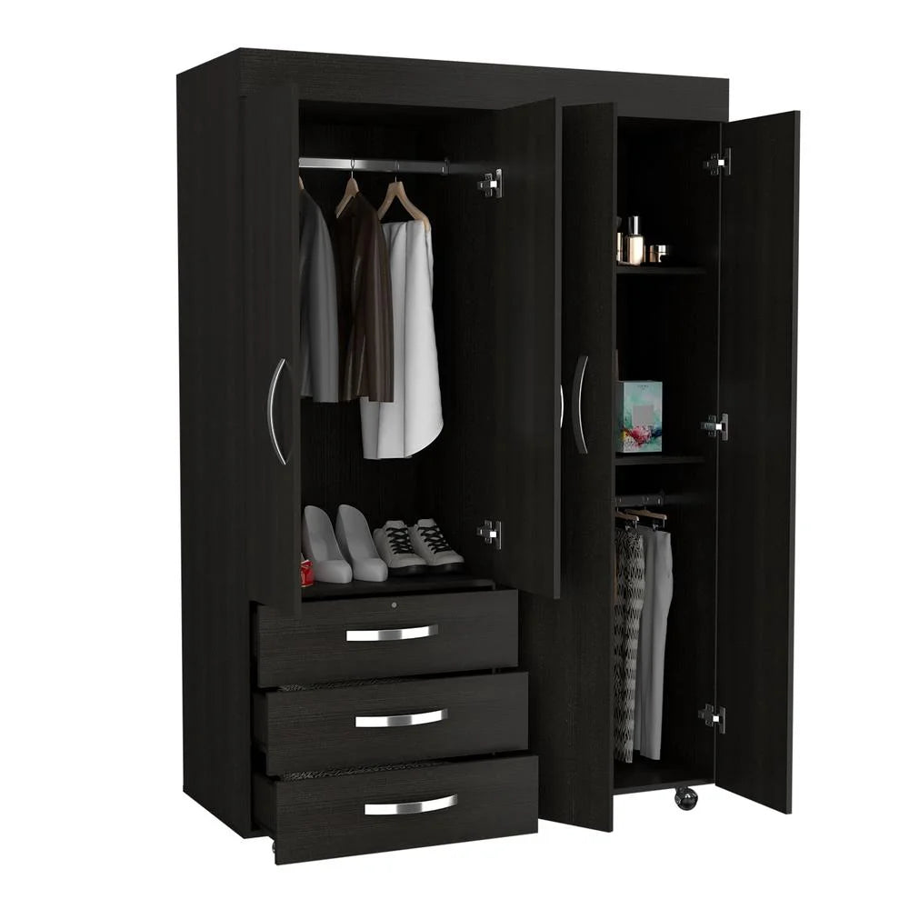 Black Mobile Armoire K8820
