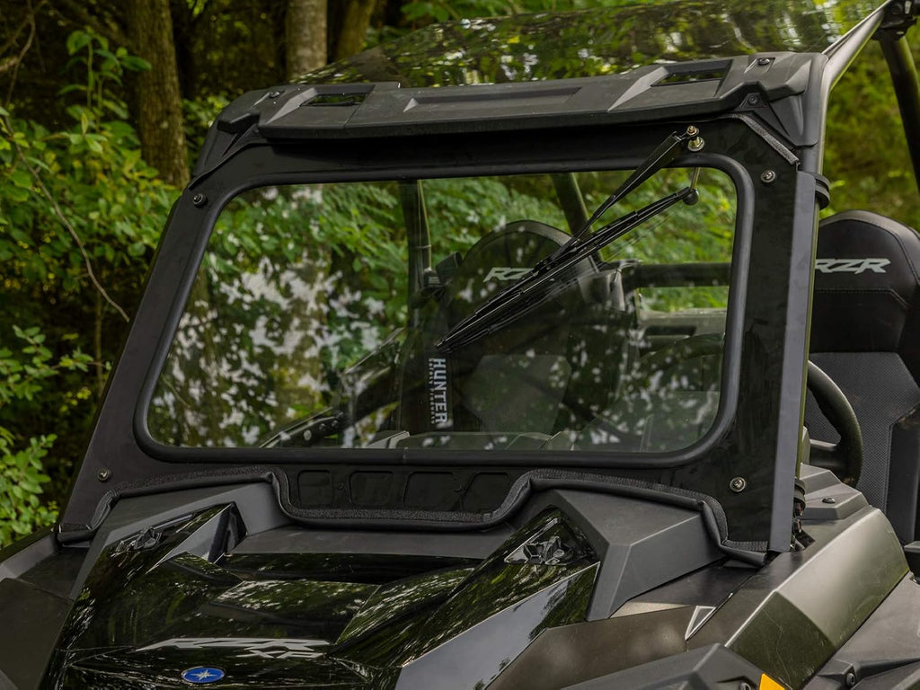 Vented Front Glass Windshield with Aluminum Frame and Manual Wiper B231