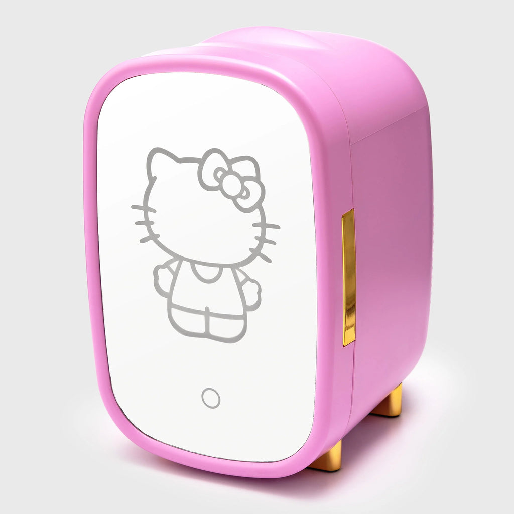 Pink Mini Fridge 7L with Light Up Mirror H88460