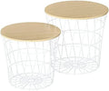 White Nesting End Tables with Removable Top M6752