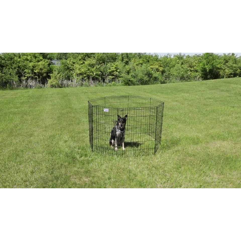 Black Exercise Pen with Door M8153
