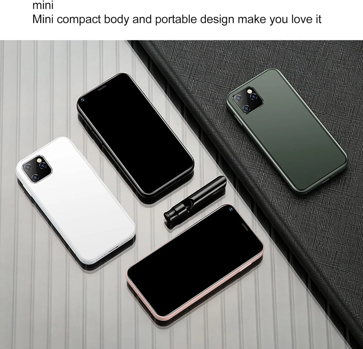 Mini Mobile Phone 2.5 in Cell Phone WiFi GPS 1GB+8GB Quad Core Android Smart Phone R219