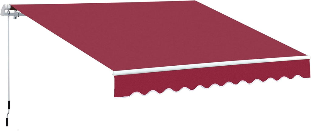 Light Grey Retractable Patio Awning Canopy K458