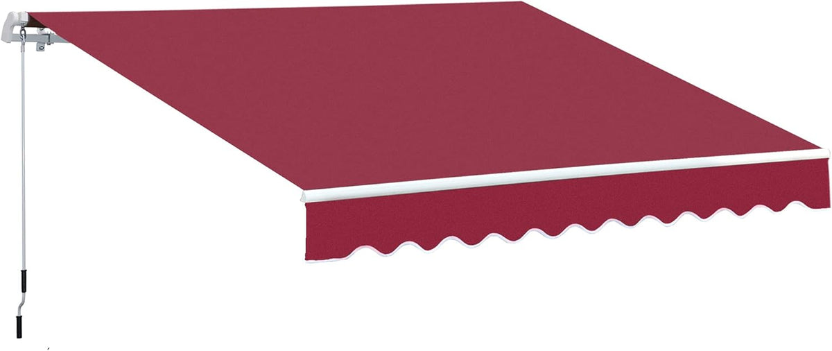 Light Grey Retractable Patio Awning Canopy K458