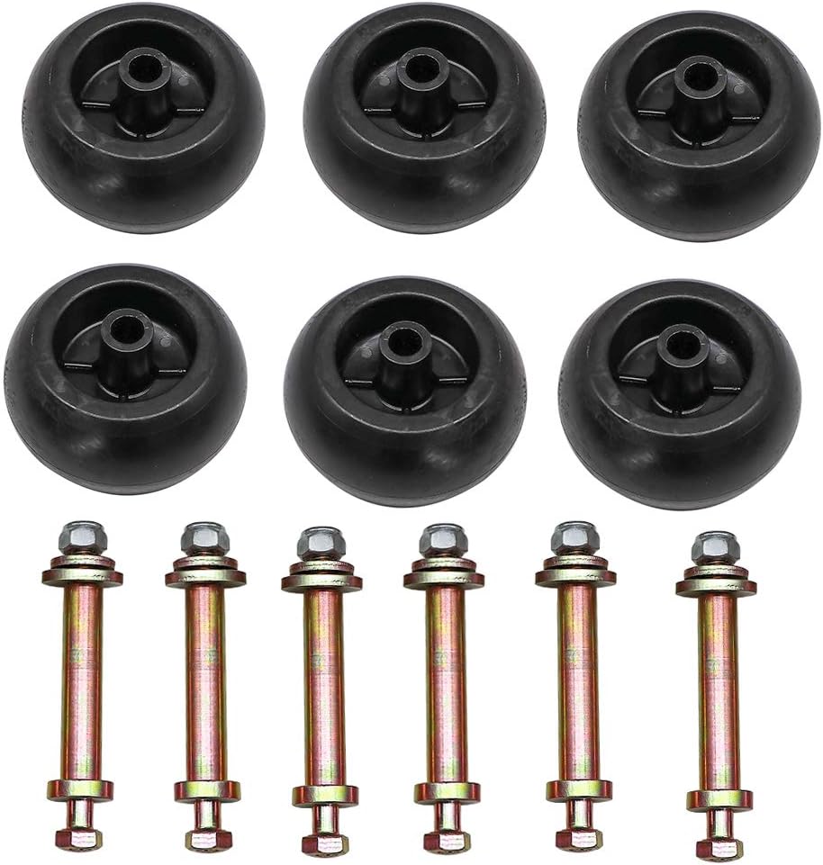 Mower Anti Scalp Deck Wheel Kit 5/8" Bore 5-2.75 Wheel Size Pack of 2 Q659730