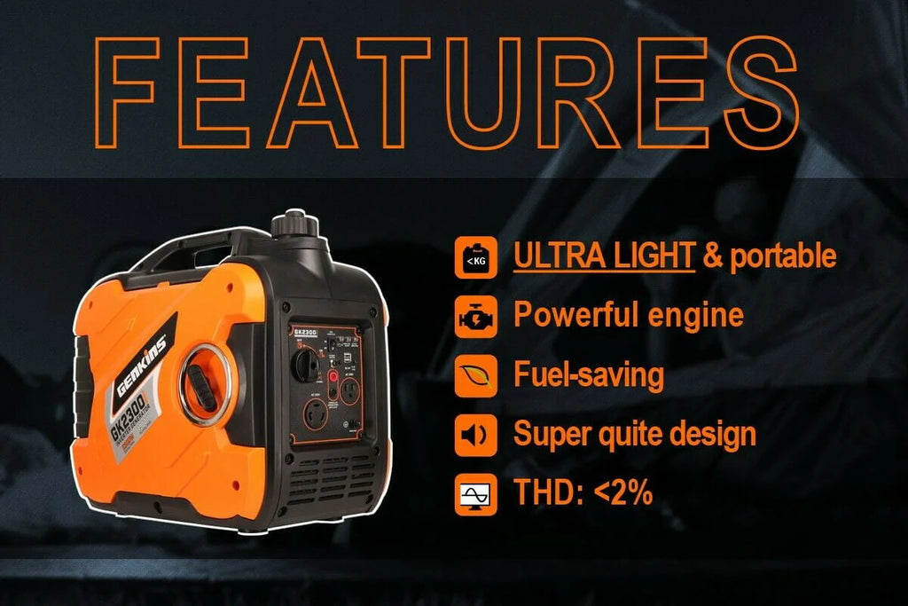 2300 Watt Portable Inverter Generator Gas Powered J905806