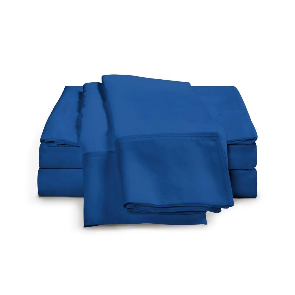 Smoke Blue 4 Piece Rayon from Bamboo Sheet Set, California King C4847