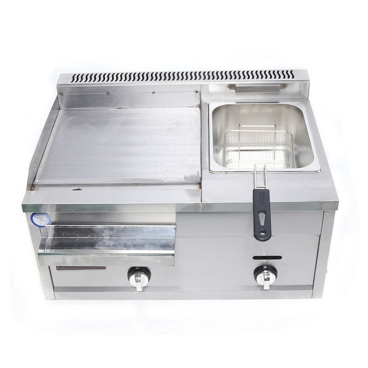 Multi-function Deep Fryer Stainless Steel with Portable Griddle U2896