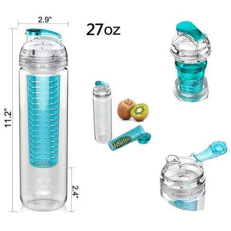 27 oz Dome Fruit Infuser Water Bottle Yellow I144383