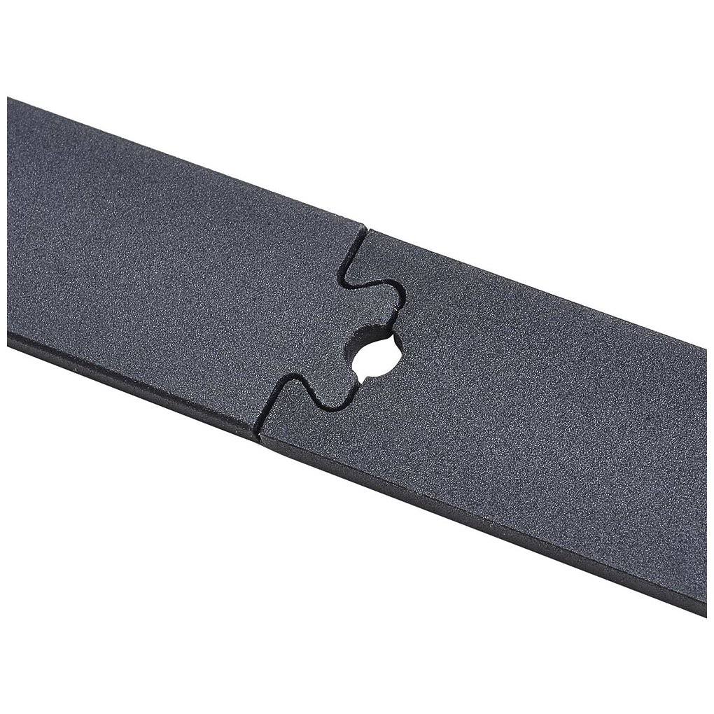 6 ft Carbon Steel Sliding Barn Door Hardware Kit Track Rail Roller Set Black L907074