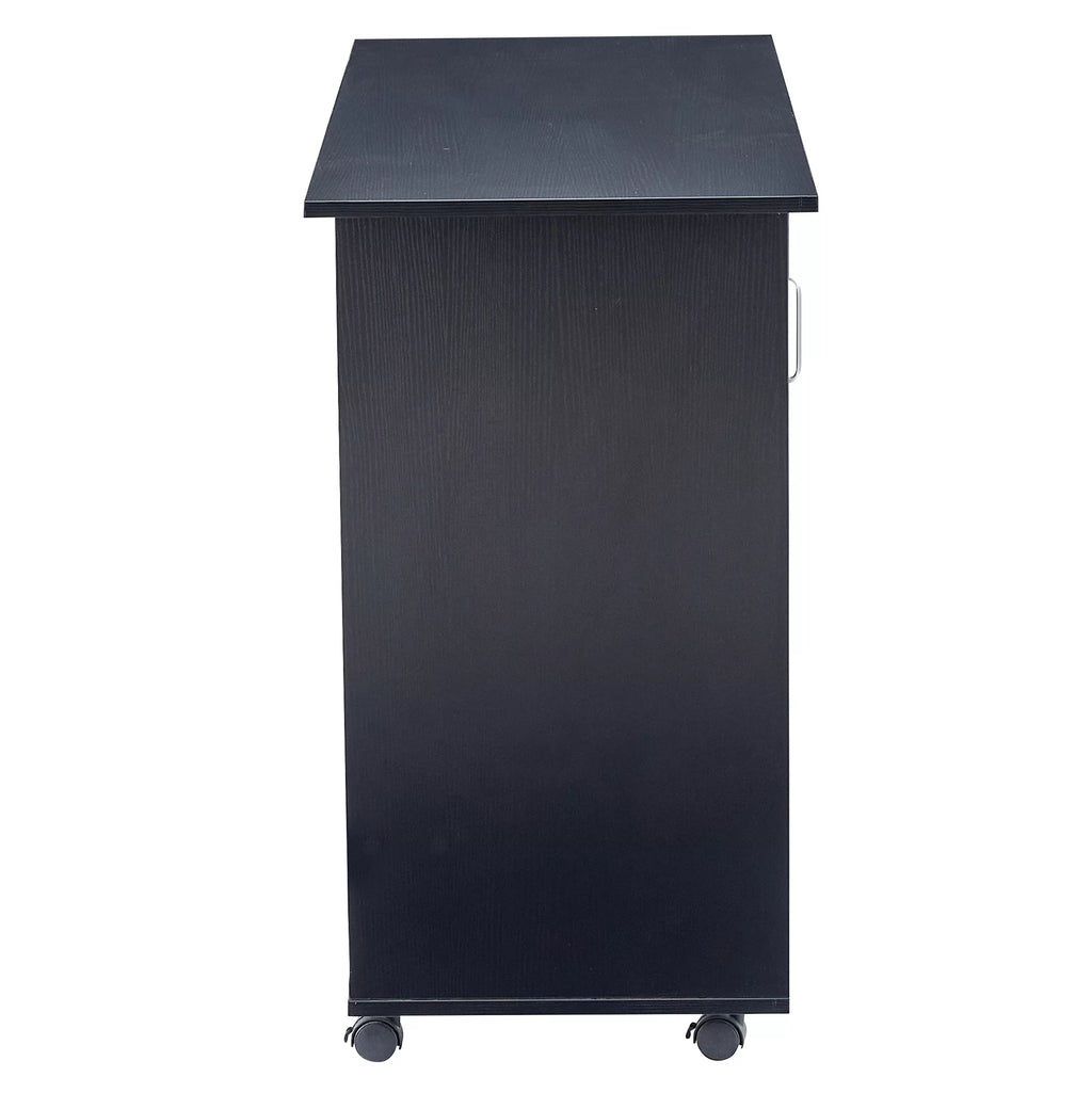 Black Marble MDF Top Side Table with Metal Legs I4929