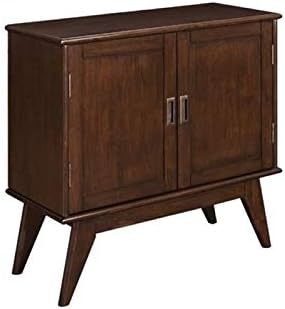 Solid Wood Storage Cabinet in Auburn Brown I63268