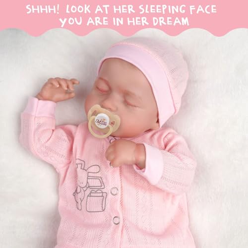 18 Inch Soft Body Realistic Reborn Baby Doll with Clothes and Toy Accessories A384020