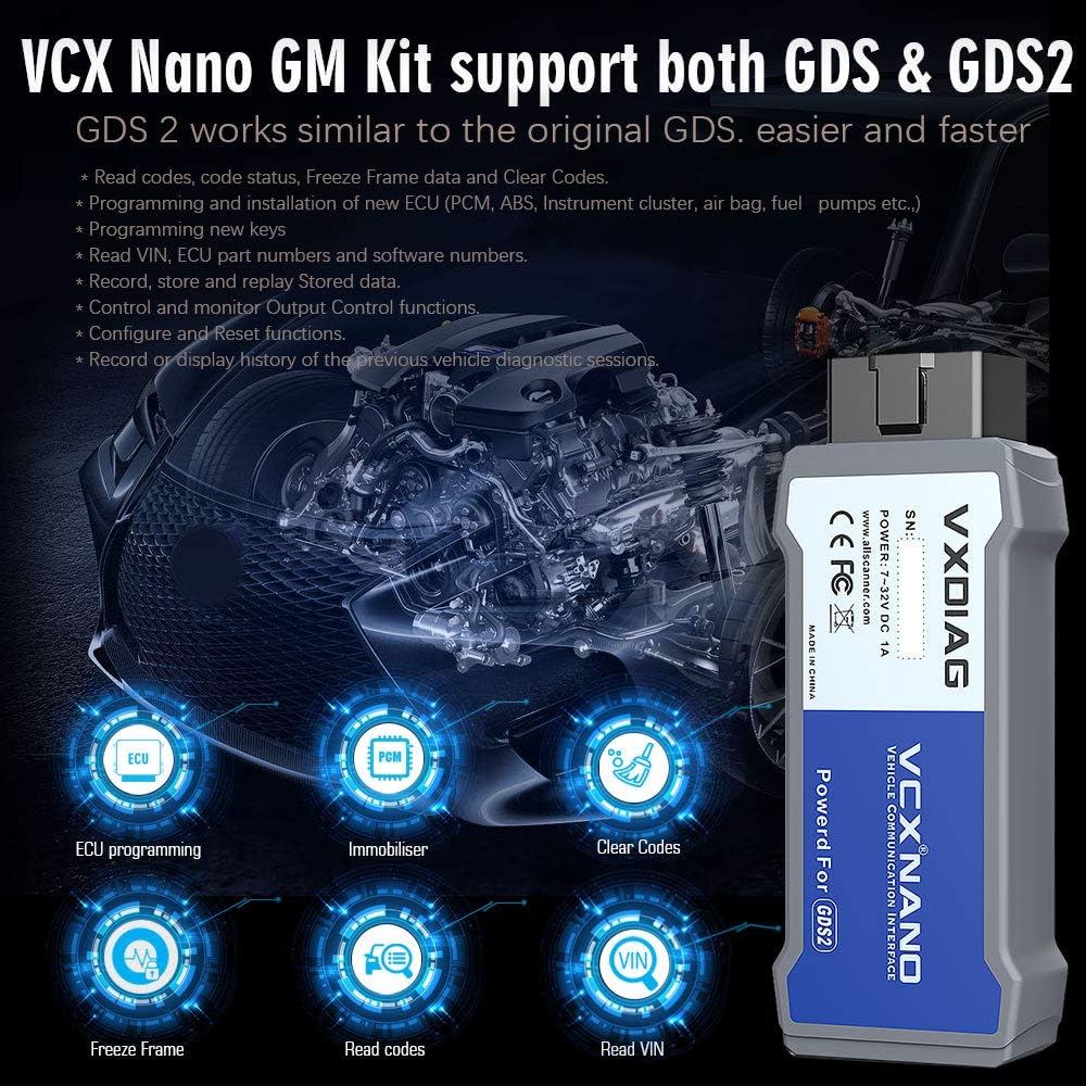 VCX Nano Multiple GDS2 and TIS2WEB Diagnostic Programming System T1504