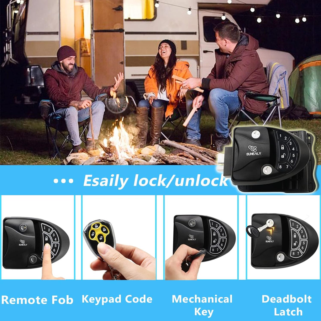 RV Keyless Entry Door Lock with Backlit Keypad Q37270