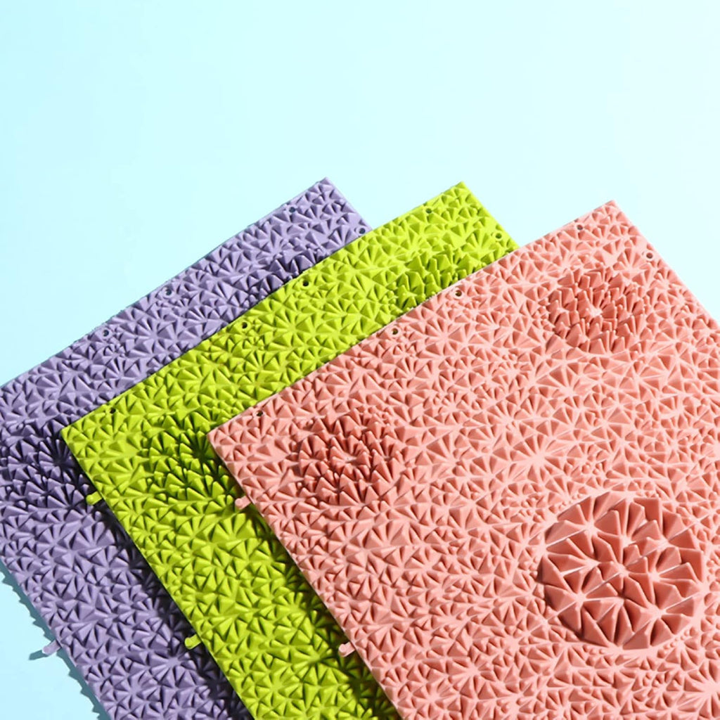 Pink Green 2 PCS Acupressure Mat O149