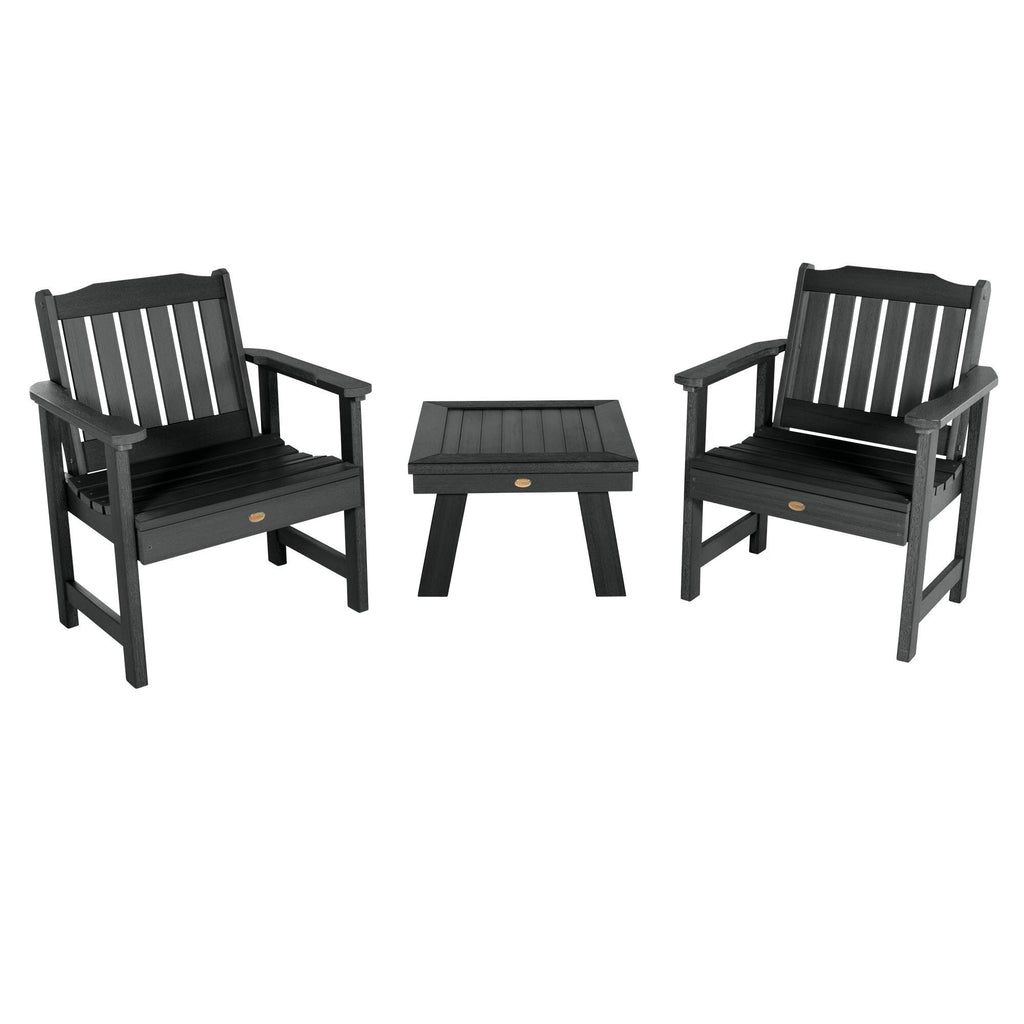 Black 3-Piece Plastic Patio Conversation Set B21583