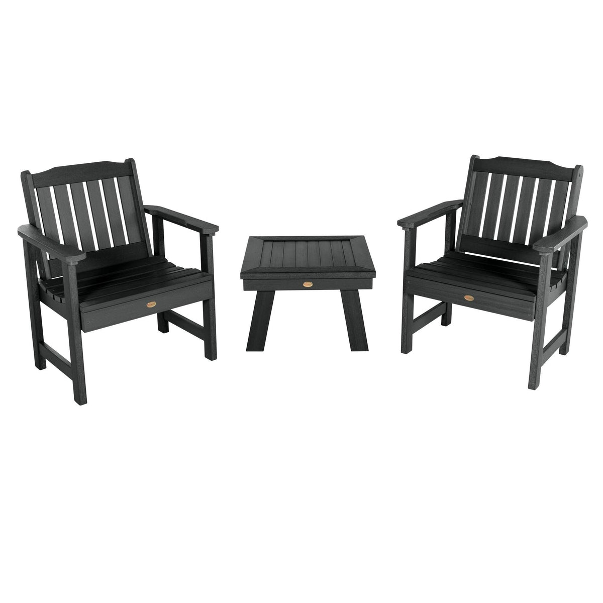 Black 3-Piece Plastic Patio Conversation Set B21583