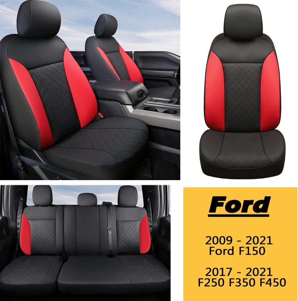 Custom Fit Car Seat Covers Full Set Black Blue S24416