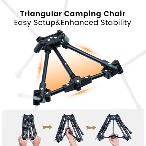 Lightweight Folding Camping Chair 330 lbs Capacity B2273