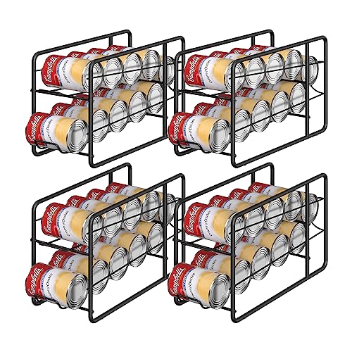 4 Pack Black Stackable Can Dispenser Rack G52458