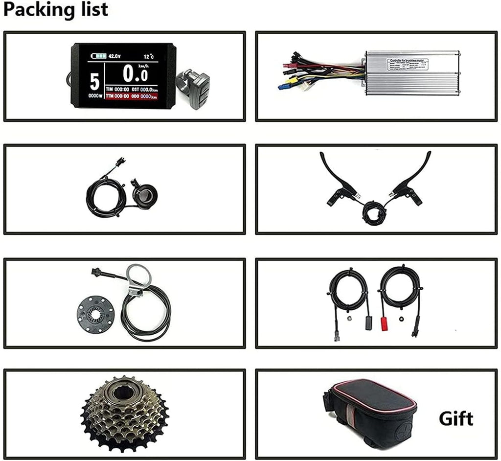 26inch-48V/500W Rear Wheel Electric Bicycle Hub Motor Kit O683065