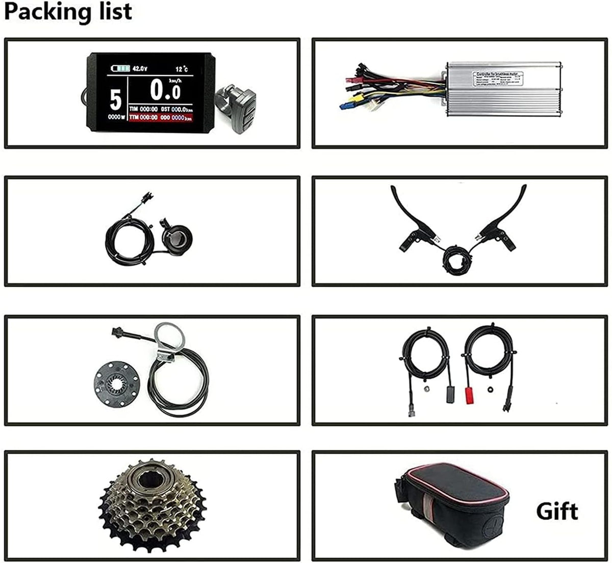 26inch-48V/500W Rear Wheel Electric Bicycle Hub Motor Kit O683065