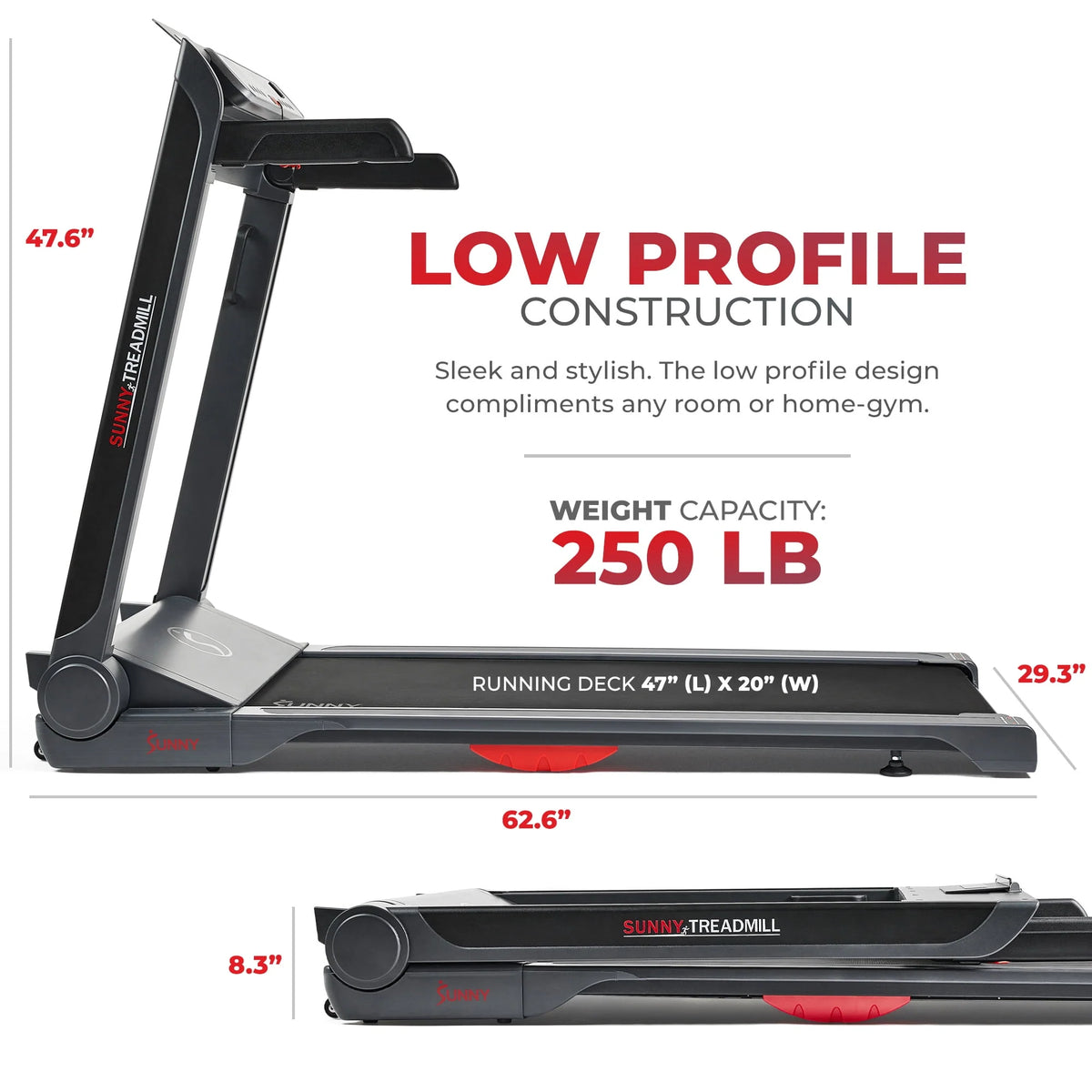 Smart Strider Treadmill with 20 Wide LoPro Deck Z13159