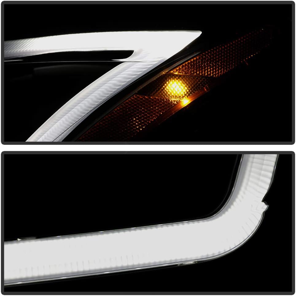 Black Housing Smoke Lens LED DRL Projector Headlights Z7464