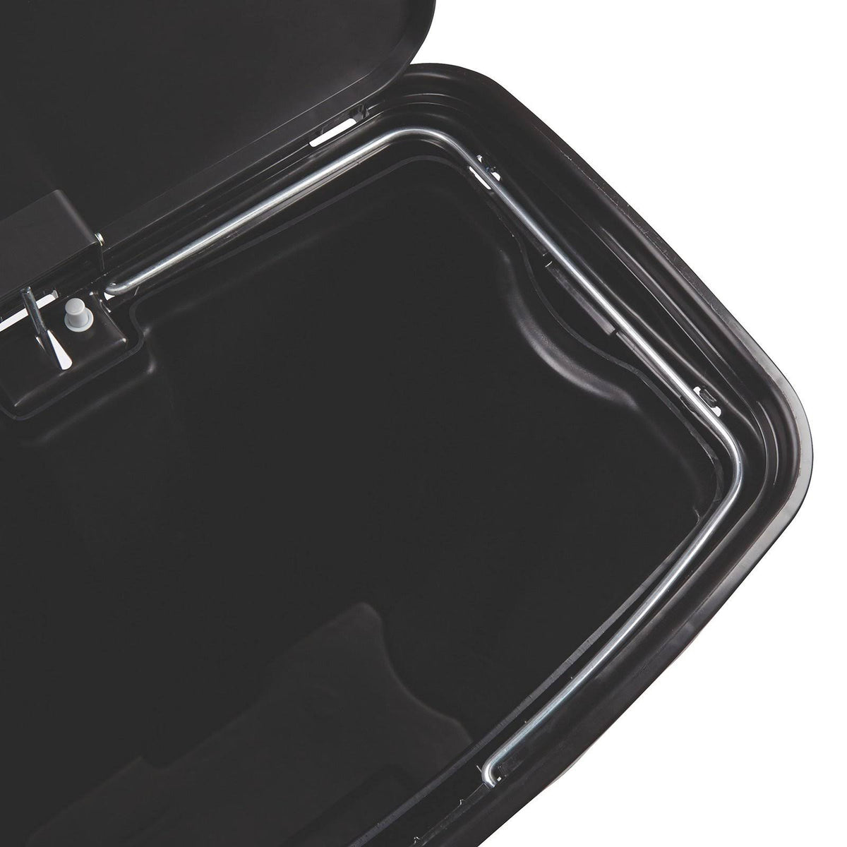 Black 18 Gal Plastic Step-On Trash Can C3912
