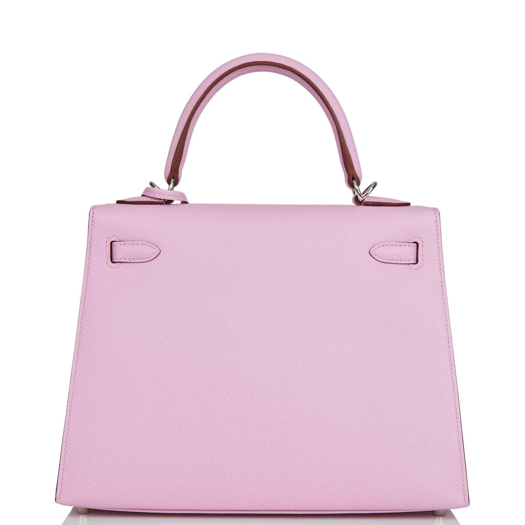 Mauve Sylvestre Epsom Palladium Hardware Kelly Sellier 25 N710