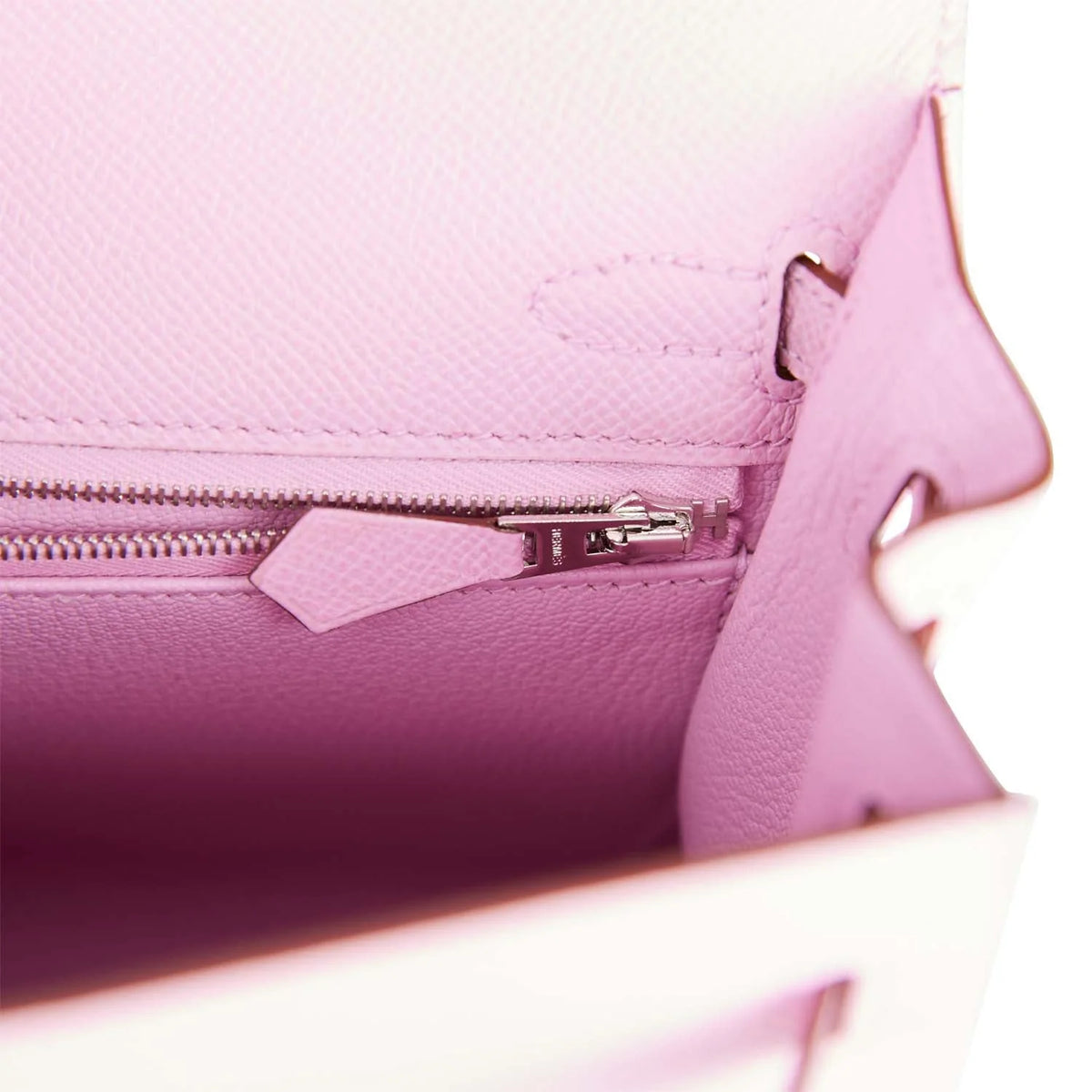 Mauve Sylvestre Epsom Palladium Hardware Kelly Sellier 25 N710