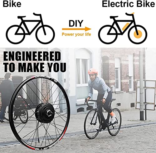 48V 1000W Front Motor Electric Bike Conversion Kit with KT-LCD6 Display C123