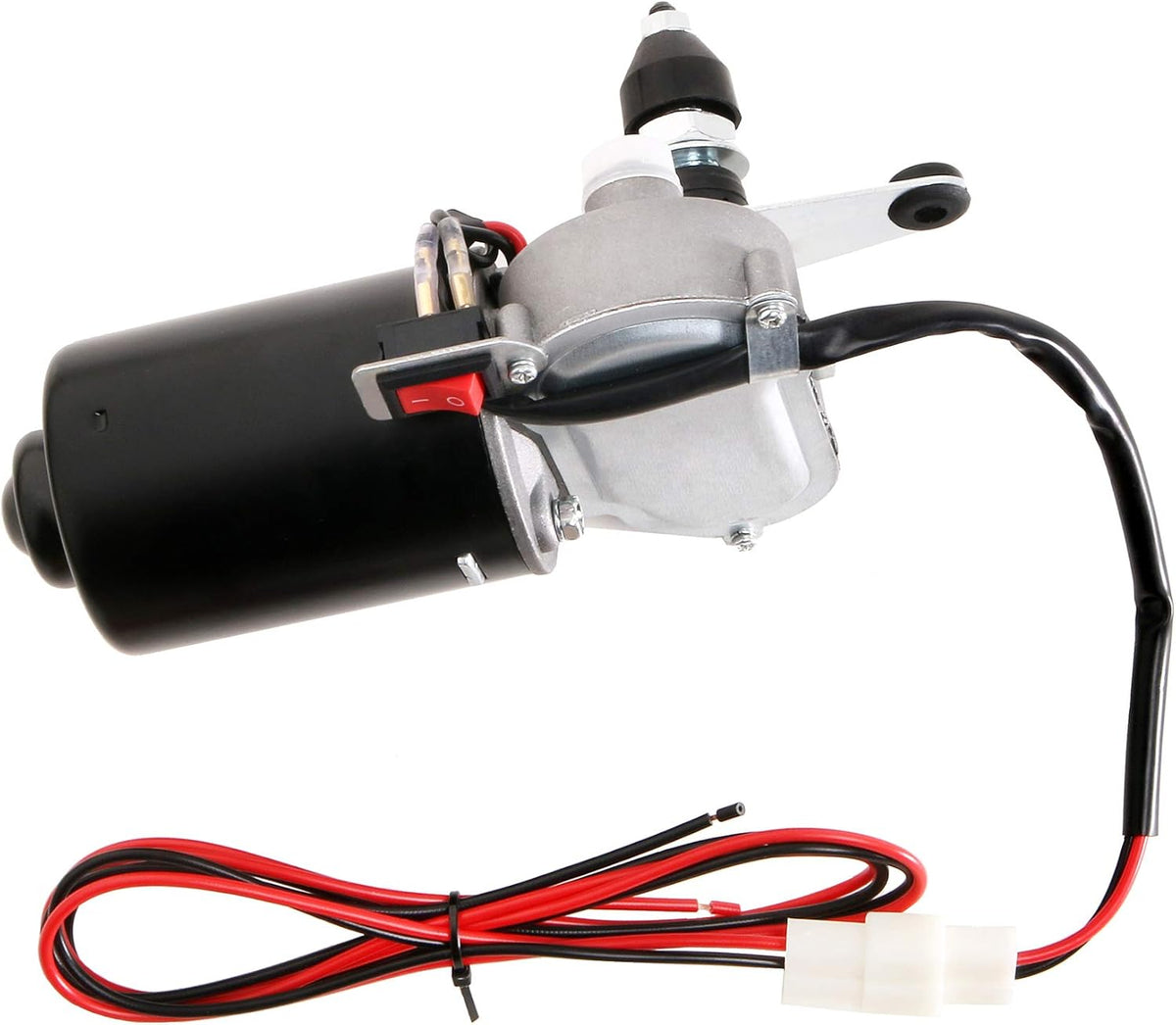 12V Universal Electric Windshield Wiper Motor Kit for UTV ATV Windshields, 110° Sweep, 17.7" Arm, 15.7" Blade Pack of 2 P839