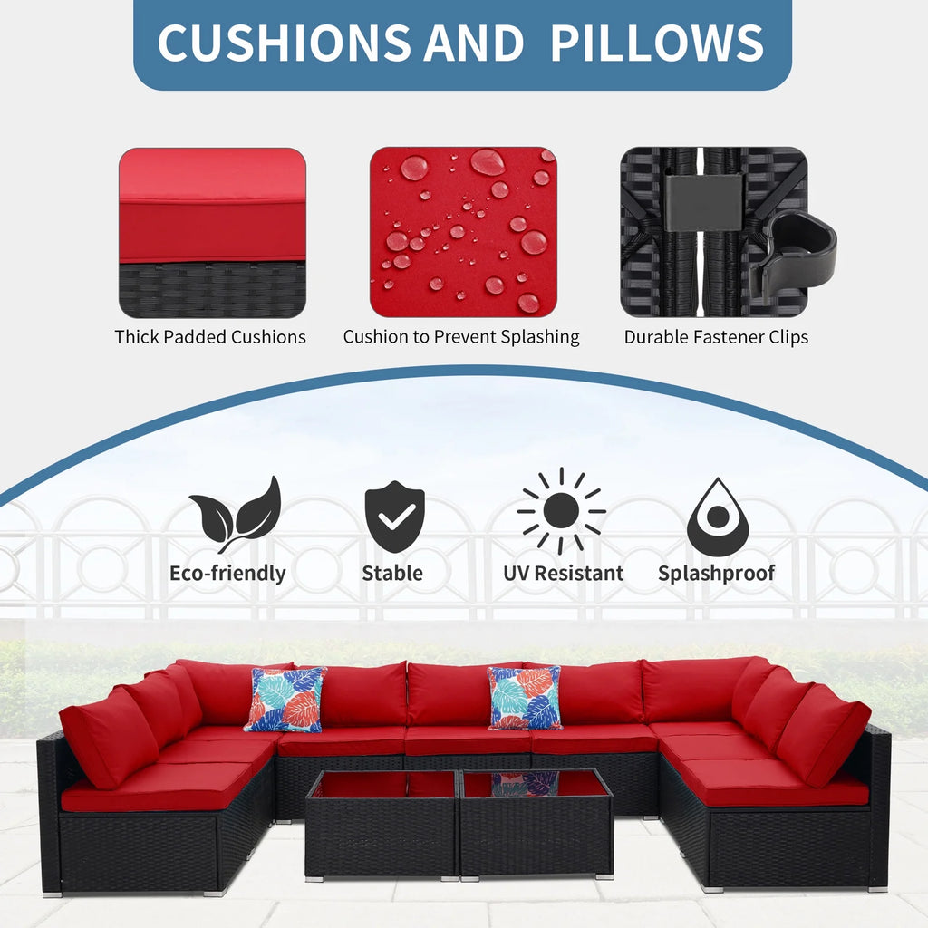 7 Pcs Outdoor Patio Sofa Set B947