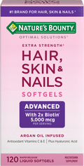 Advanced Hair, Skin and Nail Biotin & Vitamins A, C, & E Softgels, 120 Ct I3905